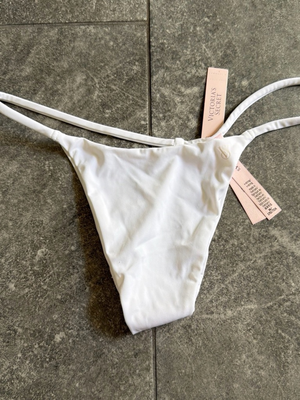 Victoria's Secret White Minimal Bikini Bottom